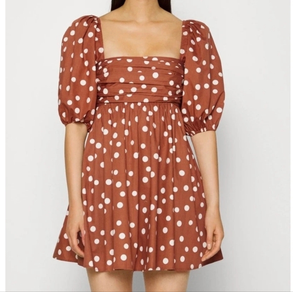 Abercrombie & Fitch Puff Sleeve Mini Day Dress - Picture 3 of 7